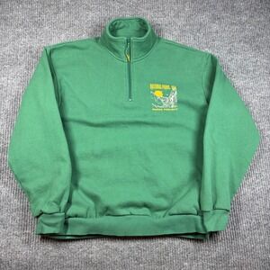 Parks Project Sweatshirt Men's M National Parks USA Quarter Zip Green